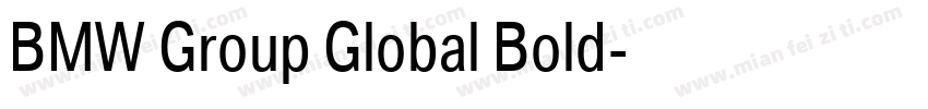 BMW Group Global Bold字体转换